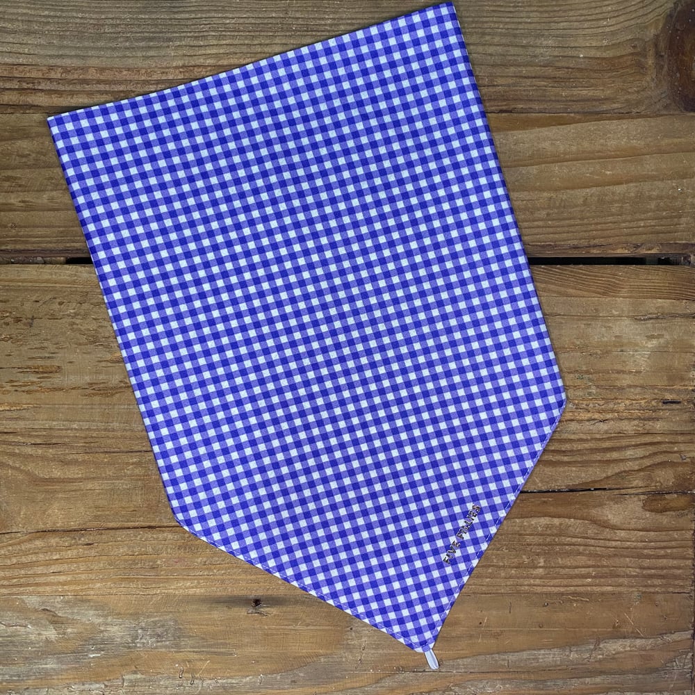 Image of Purple Gingham Scarf