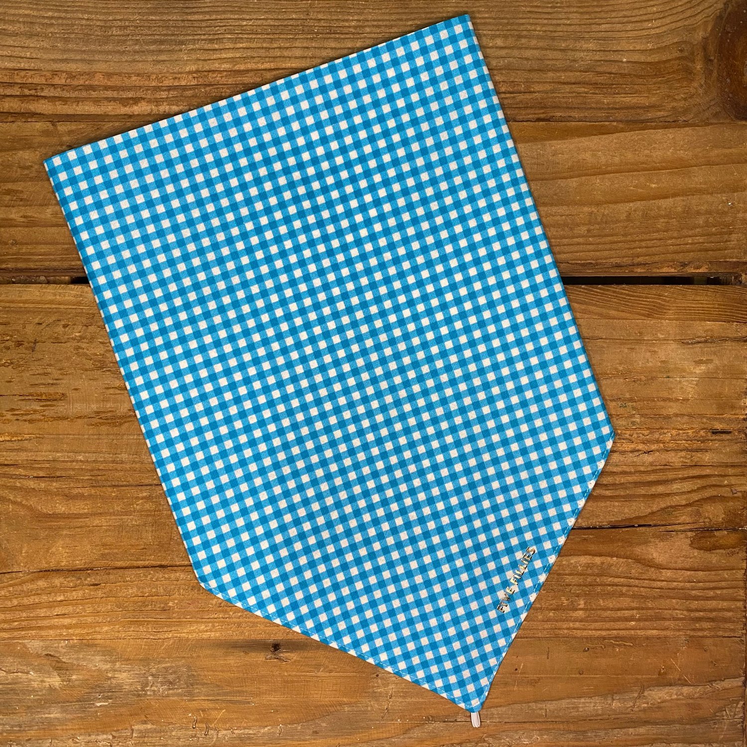 Image of Bright Blue Gingham Scarf