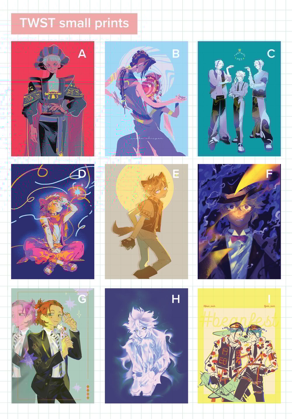 Image of [PREORDER & IN-STOCK] TWST Small prints