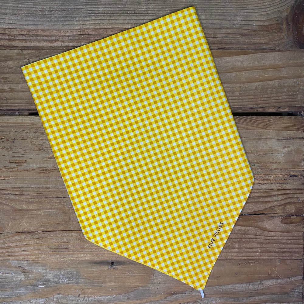 Image of Yellow Gingham Scarf