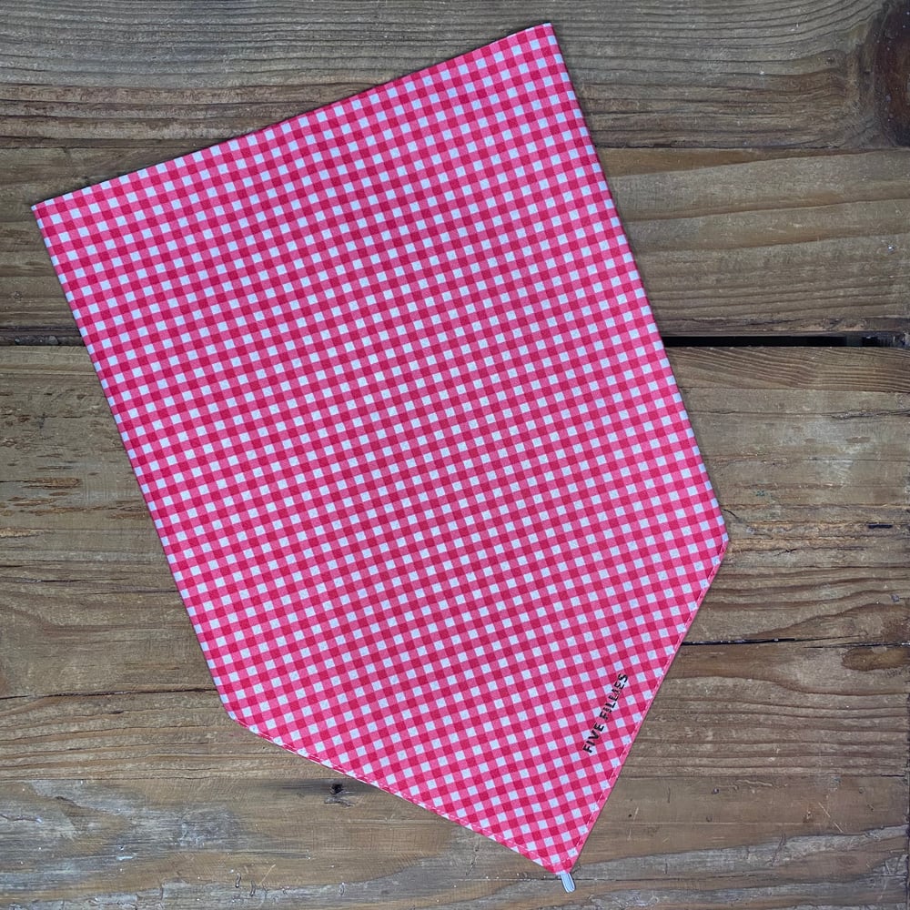Image of Hot Pink Gingham Scarf