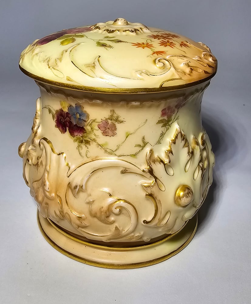 Image of Royal Worcester Puff Box & Cover