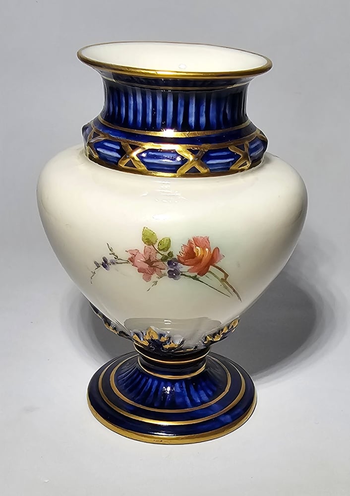 Image of Royal Worcester Squat Vase - Poppies