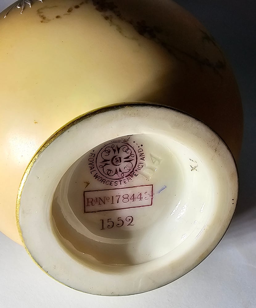 Image of Royal Worcester Mask Handled Vase