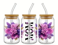 Mom Life Best Life Glass Cup 