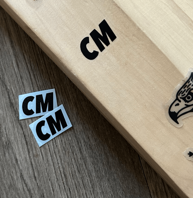 Image of Personalised Initials Bat Stickers