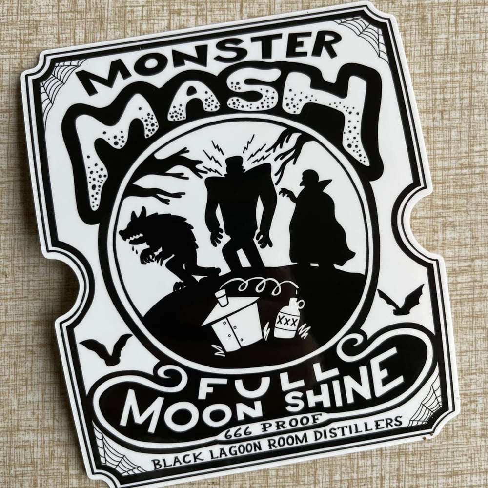 MONSTER MASH 5" Heavyweight Vinyl Label Sticker