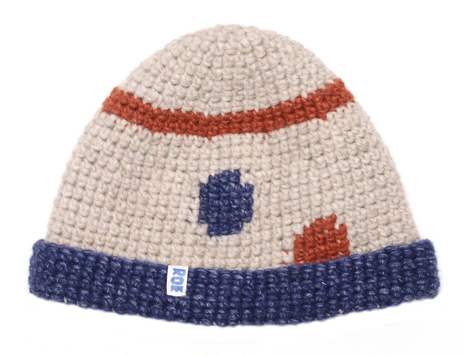 Image of RED AND BLUE WOOL CAP