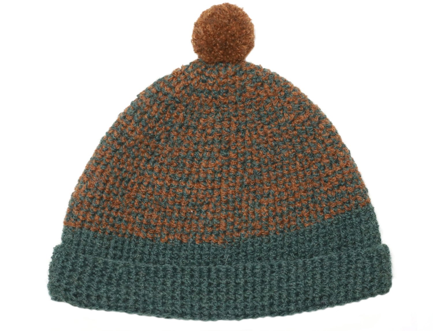 Image of BROWN-GREEN MERINO CAP