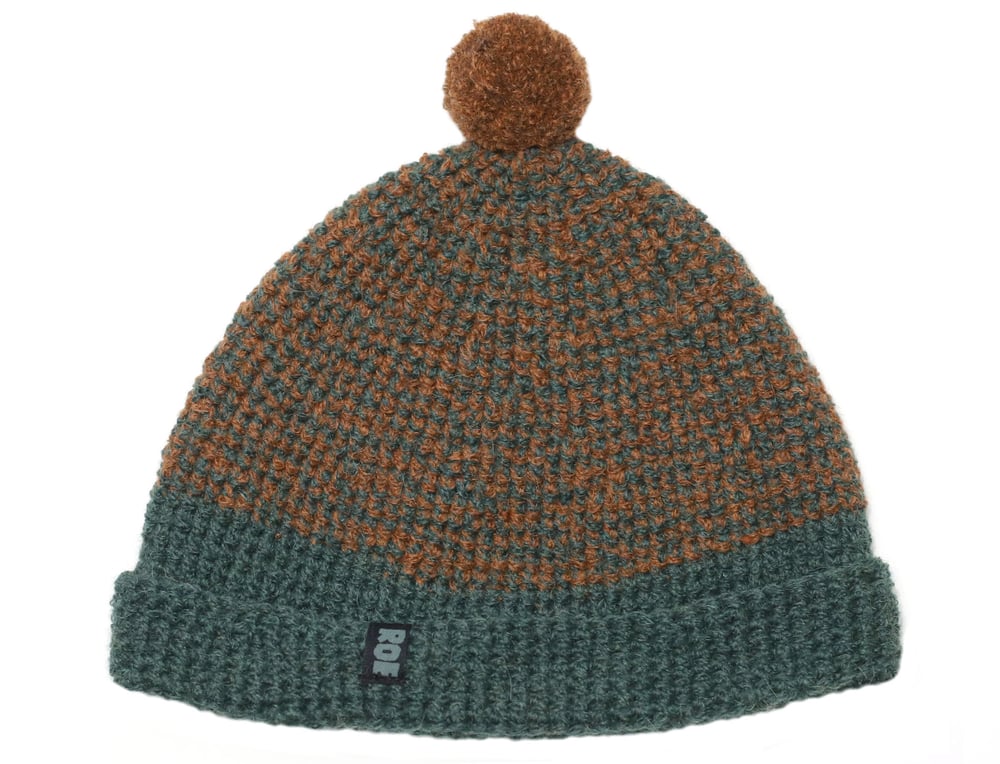 Image of BROWN-GREEN MERINO CAP