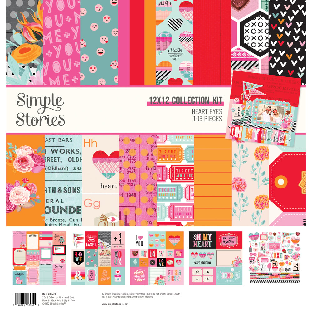 Simple Stories 12x12 Combo Cardstock Stickers - [Collection] - Happy H –  Scrapbook Cafe
