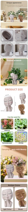 Cute Unique Face Planter Pots for Indoor And Outdoor Plants