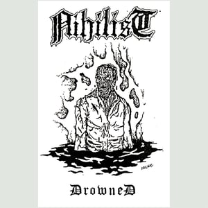 Image of Nihilist " Drowned " Flag / Banner / Tapestry 