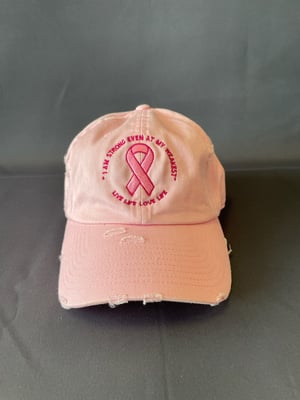 Image of Breast cancer awareness cap 2