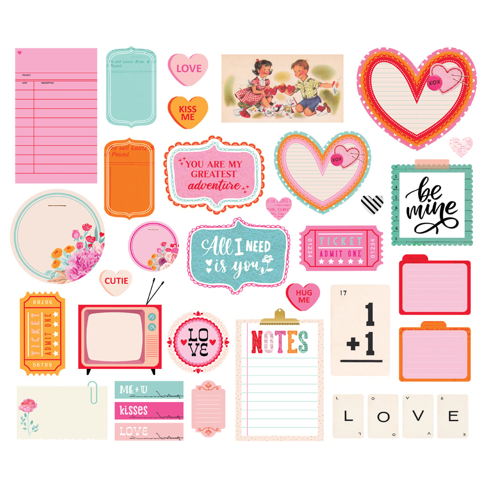 Simple Stories Heart Eyes I Heart You! Patterned Paper – Cheap