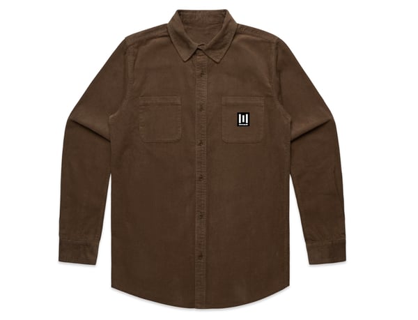 Image of Bars Cord L/S Button Up ( WALNUT)