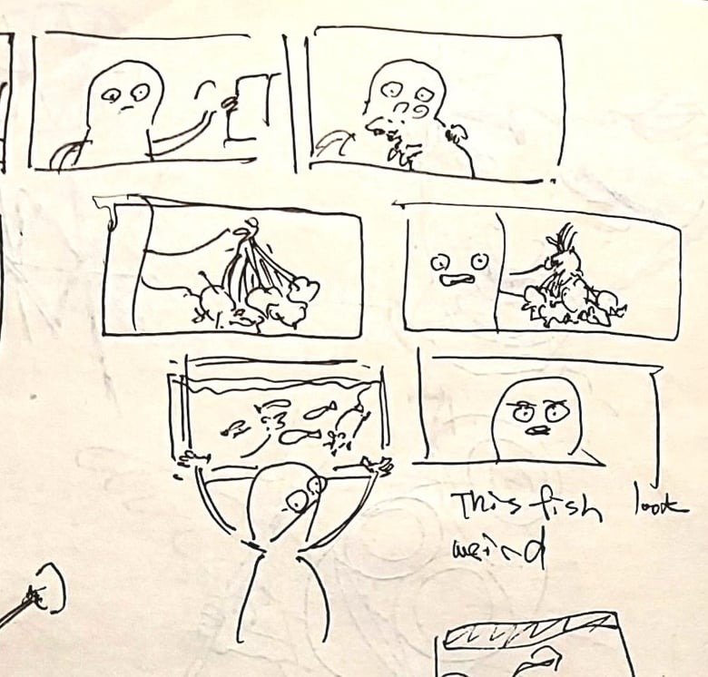 Image of PICKLE AND PEANUT THUMBNAIL STORYBOARDS