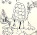 Image of 7x10 Sketchbook Page turtle guy