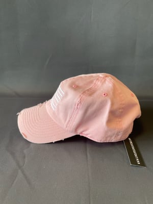 Image of American flag pink cap
