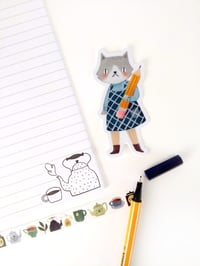 Image 4 of Drawing Cat Girl Sticker