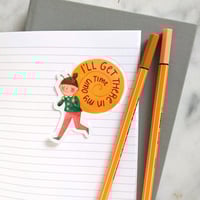 Image 1 of Snail Girl Sticker