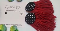Image 4 of Button Tassel Earrings 