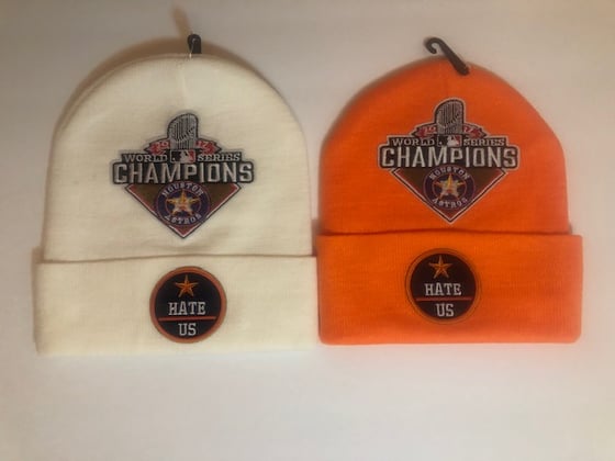 Image of Official World Championship "Hate Us" Beanie (White)