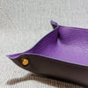 VALET TRAY - PURPLE & DARK BROWN