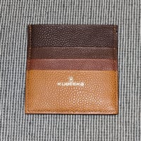 Image 1 of Square CARD Holder - MARRON GLACE