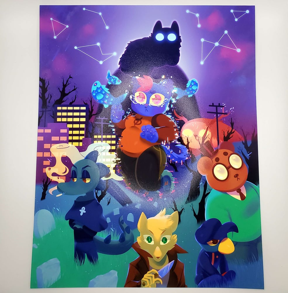 Image of Night in the Woods Print