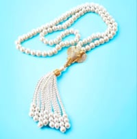 Image 1 of Pearl Tassel Elephant Necklace 