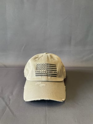 Image of Sand Brown American Flag Cap