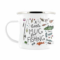 Image 1 of A Little Mug For Fishing (Enamel) - Nature's Delights Collection