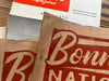 Bonneville Nationals aged Linocut Print (Maroon Ink on 170gr kraft paper edition) FREE SHIPPING