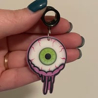 Creepy Eyeball Tunnel Dangles (sizes 4g-2”)