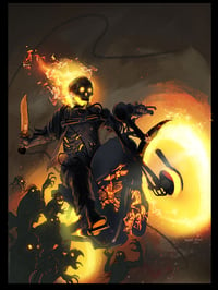PRE-ORDER "Ghost Rider" - Art Print (Dark Timber variant)
