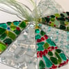 Make at Home fused glass Christmas Trees