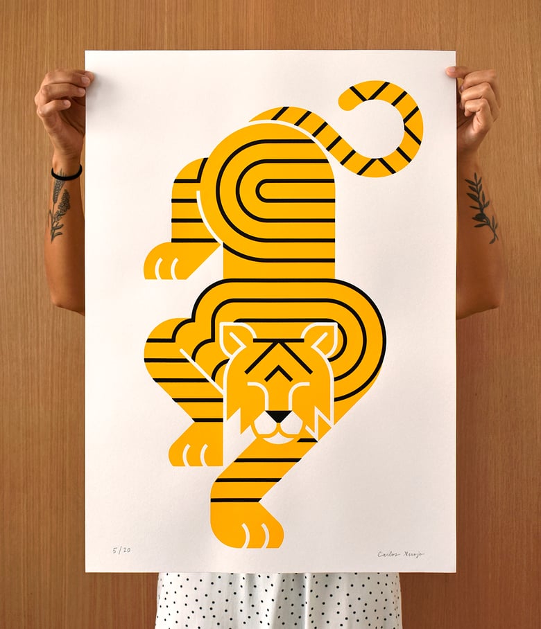 Image of Tiger (screen print)