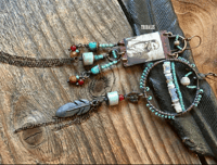 Image 1 of The Salt of the Earth asymmetrical earrings . n210