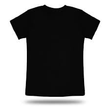 Image of plain black T-shirts