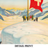 Jungfrau-Railway | Jungfraujoch | Bernese Oberland Switzerland | Vintage Poster