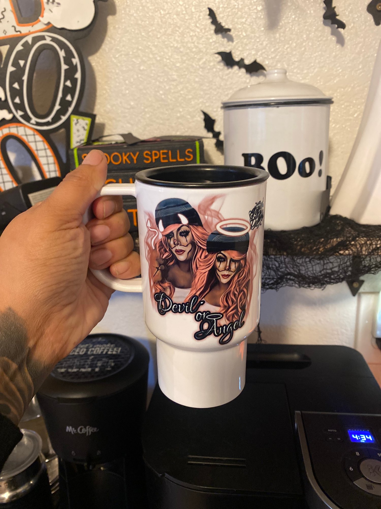 Image of Devil or Angel travel mug