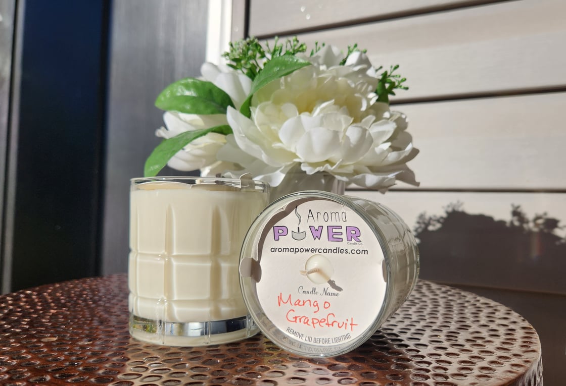 Image of Mango Grapefruit in Reusable Whiskey Rocks Glass