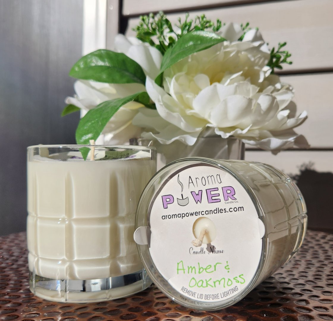 Image of Amber & Oakmoss in Reusable Whiskey Rocks Glass