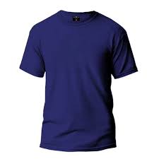 Image of plain navy blue T-shirt