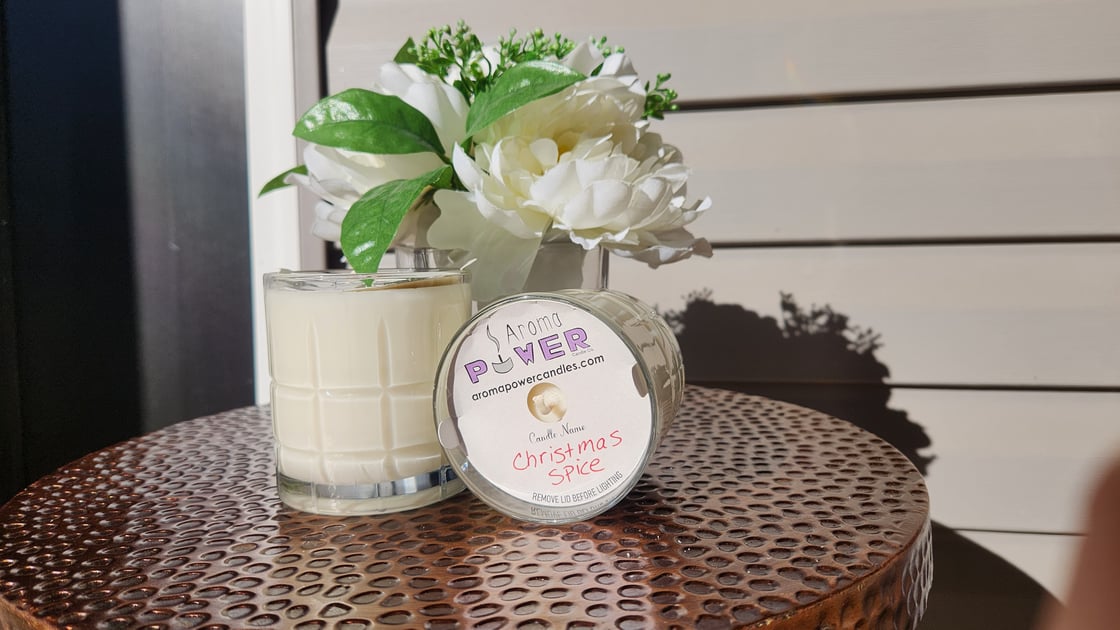 Image of Christmas Spice Candle in Reusable Whiskey Glass