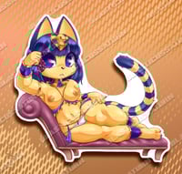 Image 2 of Royal Egyptian Cat - Vinyl Sticker
