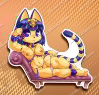 Image 3 of Royal Egyptian Cat - Vinyl Sticker