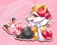 Image 2 of Teasing Sock Phox - Vinyl Sticker