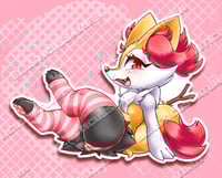Image 3 of Teasing Sock Phox - Vinyl Sticker